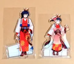 鬼滅の刃 ufotable cafe 午年 アクリルスタンド 義勇 カナヲ