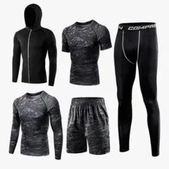 コンプレッションウェア セット メンズ トレーニングウェア 5点セット