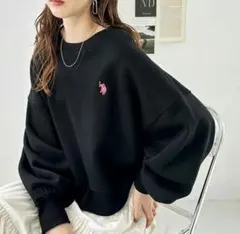 U.S. POLO ASSN. スウェット ブラック Lのサムネイル