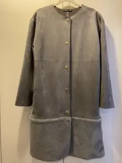 ザラ  スエード調コート　S