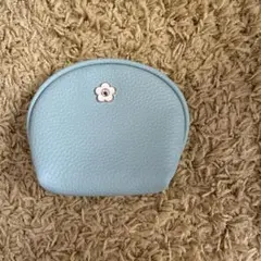 MARY QUANT 水色ラウンドポーチ