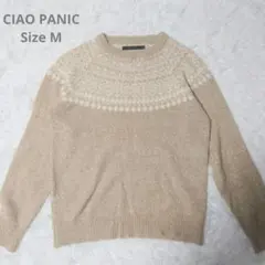 CIAO PANIC ノルディック柄ニット M ベージュのサムネイル
