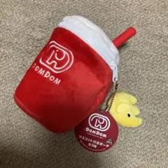 ドムドムハンバーガー　マスコット付きポーチ　ぬいぐるみ
