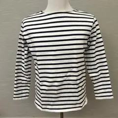ボーダーカットソー 長袖L