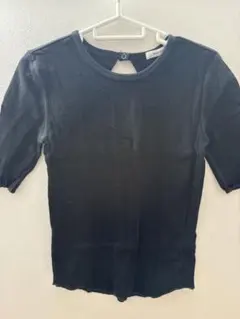 MOUSSY ブラック 半袖Tシャツ バックオープン