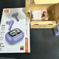 値下げ可JBL BEAM 3 ワイヤレスイヤホン パープル