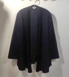ネイビー 長袖カーディガン　大きいサイズ