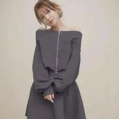 U-BIG REIMI ウールダブルフェイスショールカラーショートジャケット