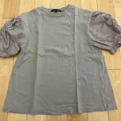 SUGAR SPOON パフスリーブ 半袖Tシャツ グレージュ Fのサムネイル