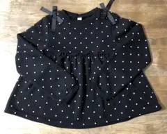 アプレレクール　長袖ドット柄トップス