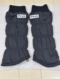 【新品】PING レッグウォーマー レディース ブラック ゴルフウェア