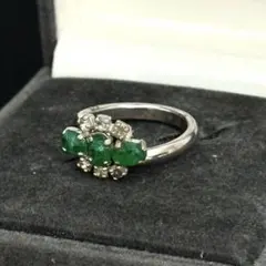 美品✨Christian Dior クリスチャン ディオール リング エメラルドのサムネイル