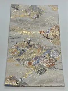 蒔絵 九百佐賀錦 正絹 袋帯 平和屋着物◎九百佐賀錦 六通柄袋帯 蒔絵 金糸 正絹 逸品 BAAX1029qwの