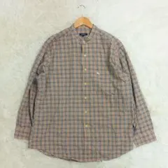 【美品】BURBERRY LONDON ノバチェック 長袖シャツ スタンドカラー