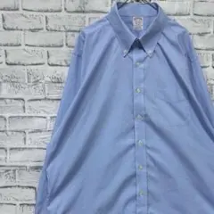 ブルックスブラザーズ長袖シャツ！ブルーXL 0409