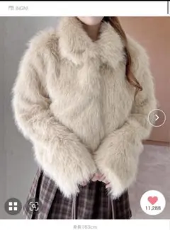 INGNI マグネットボタンスタンドカラーエコファーコートM