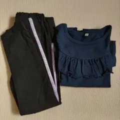 ALGY アルジー　裏起毛パンツ　フリルカットソー　110cm 120cm