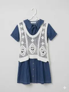 【古着】デニムワンピース【キッズ】