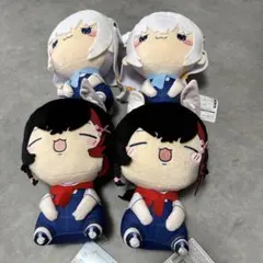 ホロライブ もちぴこBIGぬいぐるみ 白上フブキ 大神ミオ 2種セット4個