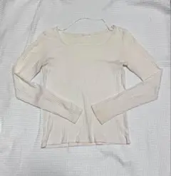 スクエアネック 長袖 Tシャツ