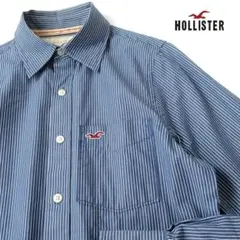 美品 HOLLISTER ヒッコリーストライプシャツ USA-S(M)