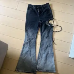 w.mnagement ブーツカットデニム グラデーション S 中国ブランド