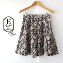 E hyphen WORLD GALLERY★　花プリント　キュロットパンツ　Fのサムネイル