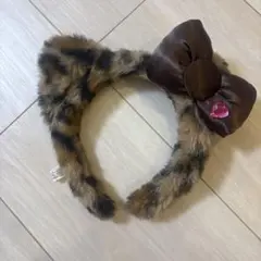 ヒョウ柄　カチューシャ　usj キティ