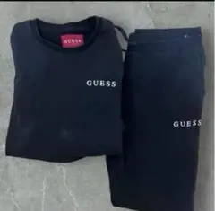GUESS ブラック スウェットセット 上下