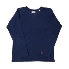 ハリウッドランチマーケット ストレッチフライス ロングスリーブ　ネイビー　3