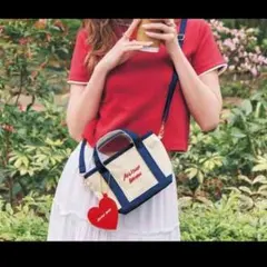 アリソンブラウン ショルダー ミニトート＆ミラーチャーム