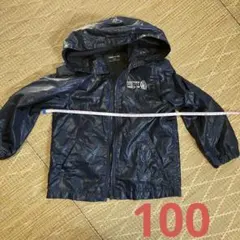 COMME CA ISM フード付きジャケット 100A ネイビー