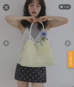 ジェリートートバッグ イエロー Mili affinityのサムネイル