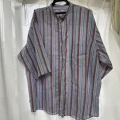 JOURNAL STANDARD relume ストライプ バンドカラーシャツのサムネイル