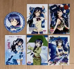 ラブライブ 園田海未 ブロマイド コースター オッズパーク 制服 水着
