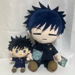 呪術廻戦 伏黒恵 ちょこのっこ BIGぬいぐるみ&缶バッチ