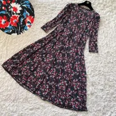 フランス製　EGERIE/エジェリ　プチフラワーKIMワンピース　花柄パイピング