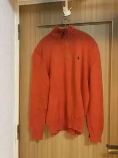 Polo Ralph Lauren ハーフジップ ニット オレンジ 90sのサムネイル