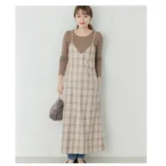 サニーレーベル　バックレースアップキャミワンピース