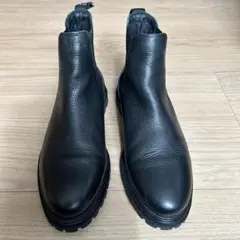 ラストスタジオ　サイドゴアブーツ　黒　ポルトガル製　シボ革