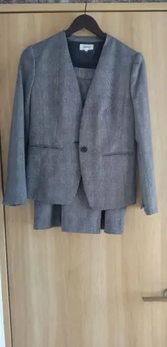 ノーカラージャケット グレー系 スーツジャケット