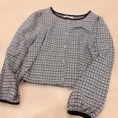 ems excite 千鳥格子柄 長袖ブラウスのサムネイル