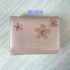 【Afternoon Tea】 ミニ財布 ピンク お花　三つ折り財布のサムネイル