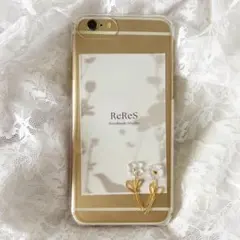 iPhoneケース ハンドメイド クリアケース 花 シンプル Android