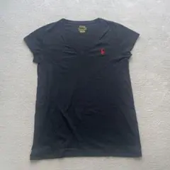 Polo Ralph Lauren ブラック Vネック Tシャツ XS