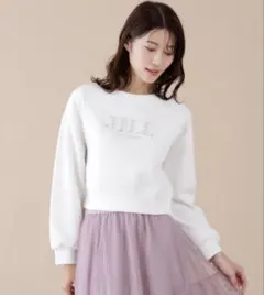 【美品】JILL by JILLSTUART ビジュー刺繍ロゴスウェットのサムネイル
