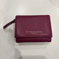 GIANNICHIARINI ジャンニキアリーニ　三つ折り財布　ピンク　パープル