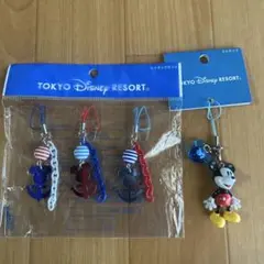 東京ディズニーリゾート ストラップ 4個セット