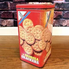【Georgia Crackers】Tin缶★USAアンティーク★ヴィンテージのサムネイル