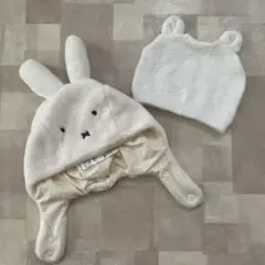 petit main ウサギ耳ニット帽